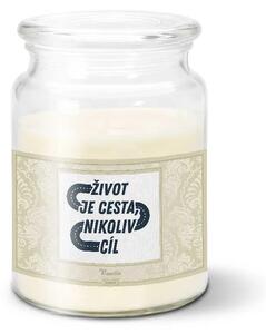 Sablio Svíčka Život je cesta, nikoliv cíl - 500 g