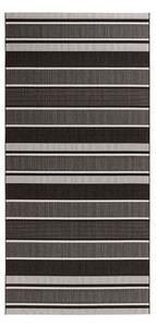 Černý venkovní koberec NORTHRUGS Strap, 80 x 200 cm