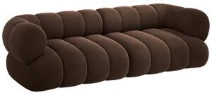 -25 % Dny MOMENTI– Cosmopolitan Design Hnědá sametová čtyřmístná pohovka Koge 240 cm