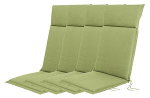 LIVARNO home Sada potahů na židli / křeslo, 120 x 50 x 4 cm, 4dílná, zelená (800004607)