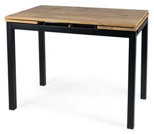 Jídelní stůl SIG-GD017 dub artisan/černá