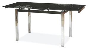 Jídelní stůl SIG-GD017 černá/chrom