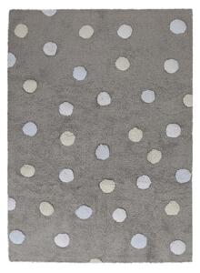 Pro zvířata: Pratelný koberec Tricolor Polka Dots Grey-Blue 120x160 cm