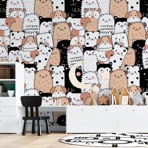Sablio Tapeta Roztomilá zvířátka - 125x75 cm