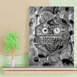 Sablio Dárková cedulka Nejlepší cyklista: 30x40 cm