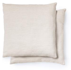 Povlaky na polštáře v sadě 2 ks z žakáru 50x50 cm Vindi – Kave Home