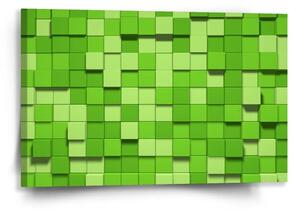 Sablio Obraz Green Blocks 3D - 60x40 cm