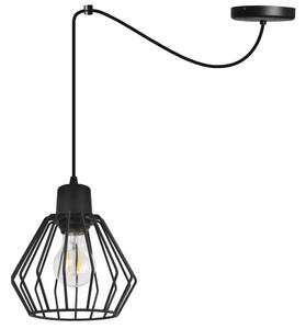 Light for home - Závěsné svítidlo na nastavitelných kabelech SPIDER NUVOLA 2502-1, 1x60W, E27, Černá