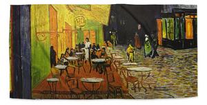 Sablio Ručník Terasa kavárny v noci - Vincent van Gogh - 30x50 cm