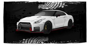 Sablio Ručník Nissan GTR 35 Černý - 30x50 cm