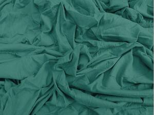 Jersey prostěradlo tmavě zelené 180 x 200 cm