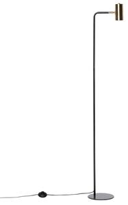 Zlatá kovová stojací lampa Somcasa Rugat 158 cm