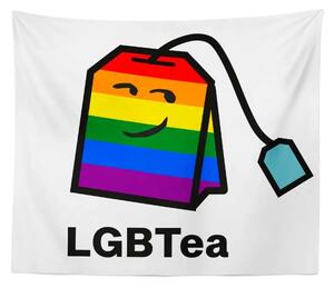 Sablio Deka LGBT Tea: 150x120 cm