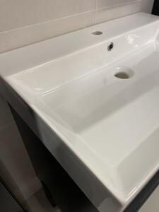 Kingsbath Manhy Black 60 koupelnová skříňka s umyvadlem