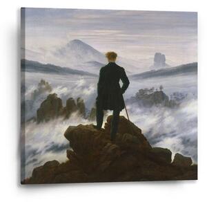 Sablio Obraz Poutník nad mořem mlhy - Caspar David Friedrich - 50x50 cm