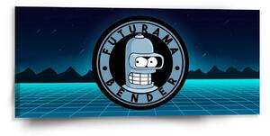 Sablio Obraz Futurama Bender Čtvrtá dimenze - 110x50 cm