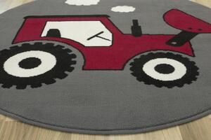 Dětský koberec Luna Kids 534457/51915 Traktor, krémový