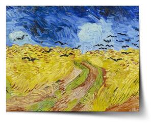 Sablio Plakát Pšeničné pole s vránami - Vincent van Gogh - 60x40 cm