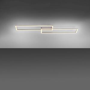 LED stropní svítidlo Iven, tlumené, ocel, 92,4x22cm