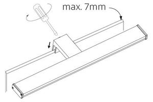 Panlux Arven PN12100002 LED osvětlení 40 cm, 8W, stříbrná