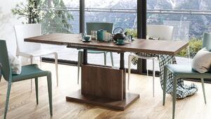 ASTON hnědý dub, rozkládací, zvedací konferenční stůl, stolek - 70 cm