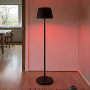 LOOM DESIGN LED dobíjecí stojací lampa Modi, CCT, RGB, černá