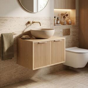 Koupelnová skříňka pod umyvadlo Rea Core 60cm Beige
