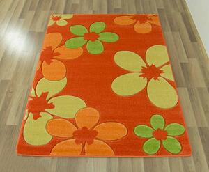 Dětský koberec Fryz 0307 oranžový