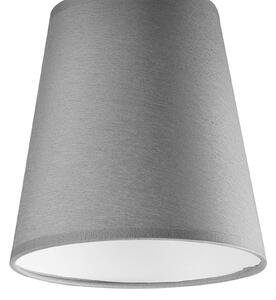 Envostar Risco stropní lampa 1 světlo látkové stínidlo šedá