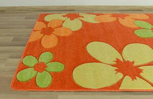 Dětský koberec Fryz 0307 oranžový