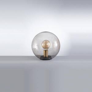 Stolní lampa Dini s kulatým stínidlem ze skla 20cm