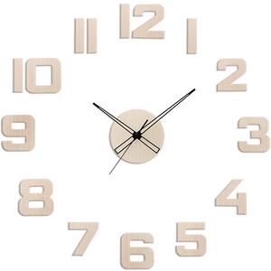 Dřevěné designové hodiny světle hnědé PRIM Veneer - A