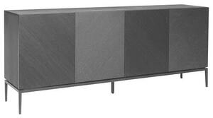 ŠIROKÁ KOMODA, černá, 180/75/40 cm home24, Online Only