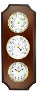 Nástěnné dřevěné hodiny hnědé MPM E06P.3976.50