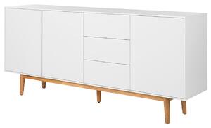 ŠIROKÁ KOMODA, dub, bílá, barvy dubu, 200/80/45 cm home24, Online Only