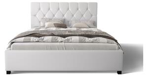 Čalouněná postel HILARY + rošt, 140x200, sioux white
