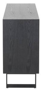 ŠIROKÁ KOMODA, dub, jasan, černá, 160/80/40 cm home24 - Online Only komody, Online Only
