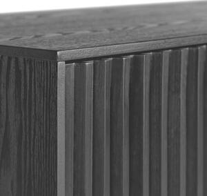 ŠIROKÁ KOMODA, dub, jasan, černá, 160/80/40 cm home24 - Online Only komody, Online Only