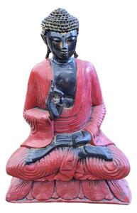 Buddha celý červený 1 42 cm