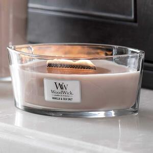 WoodWick - vonná svíčka Vanilla & Sea Salt (Vanilka & mořská sůl) 453g