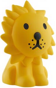 Žlutá plastová dětská LED lampa Mr. Maria Lion 50 cm