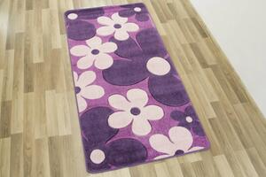 Dětský koberec Fushe 2039 Květy fialový
