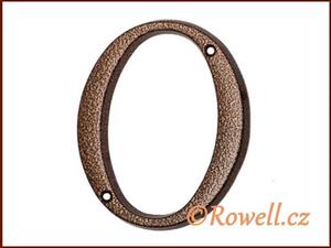C3. Číslice 120mm komaxit bronz '0'