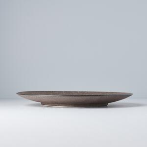 Made in Japan (MIJ) Mělký talíř Earth Black 29 cm