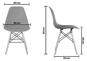 Aga Jídelní židle MRWCH-1W Bílá