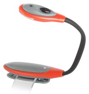 Verk 01682 Praktická LED lampička s klipem červená
