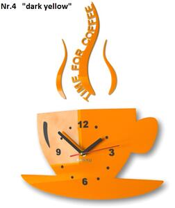 Kuchyňské nástěnné hodiny Time for coffee Černá