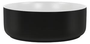 Keramické umyvadlo SIMPLE, černá/bílá, 36 cm
