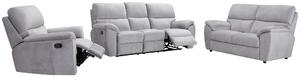 SEDACÍ SOUPRAVA 3+2+1, textil, šedá Livetastic - Sedací soupravy s křeslem, Online Only