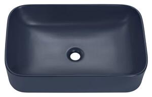 Keramické umyvadlo KAMA, modrá, 61 cm